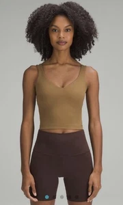 Lululemon Align Tank Top Cropped, Shelf Bra, Light Support, SIZE 10 Allspice NWT - Picture 1 of 5