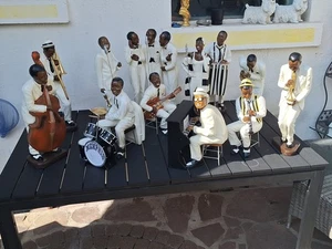 Musikband Sänger Figur Jazz Musiker Skulptur Jazzfigur Afrika Musik Band 12 - Bild 1 von 13