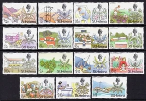 1968 St. Helena Sc# 209-223 - Cultural, Flora, Architecture. MNH set Cv$15.65 - Picture 1 of 1