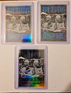 Edmonton Oilers On Tour Black, Sparkle and Regular 24-25 UD S2 - Picture 1 of 2