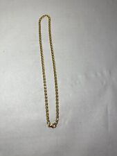 Italian  585 14K Yellow Gold Link Chain Necklace  7.8 Grams 17 1/2" Long Mint