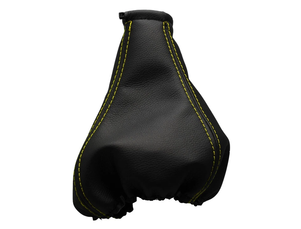 Para OPEL VECTRA A 1988-1995 Fuelle Palanca de Cambio Piel - Costura Amarillo - Imagen 1 de 1