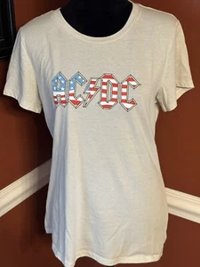 AC/DC Youth Patriotic Flag Logo Tee T-Shirt Kids XXL 2XL - Picture 1 of 4