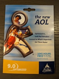 AOL CD-ROM version 9.0 Optimized - 1045 Hours Free - Vintage & Sealed - Picture 1 of 2