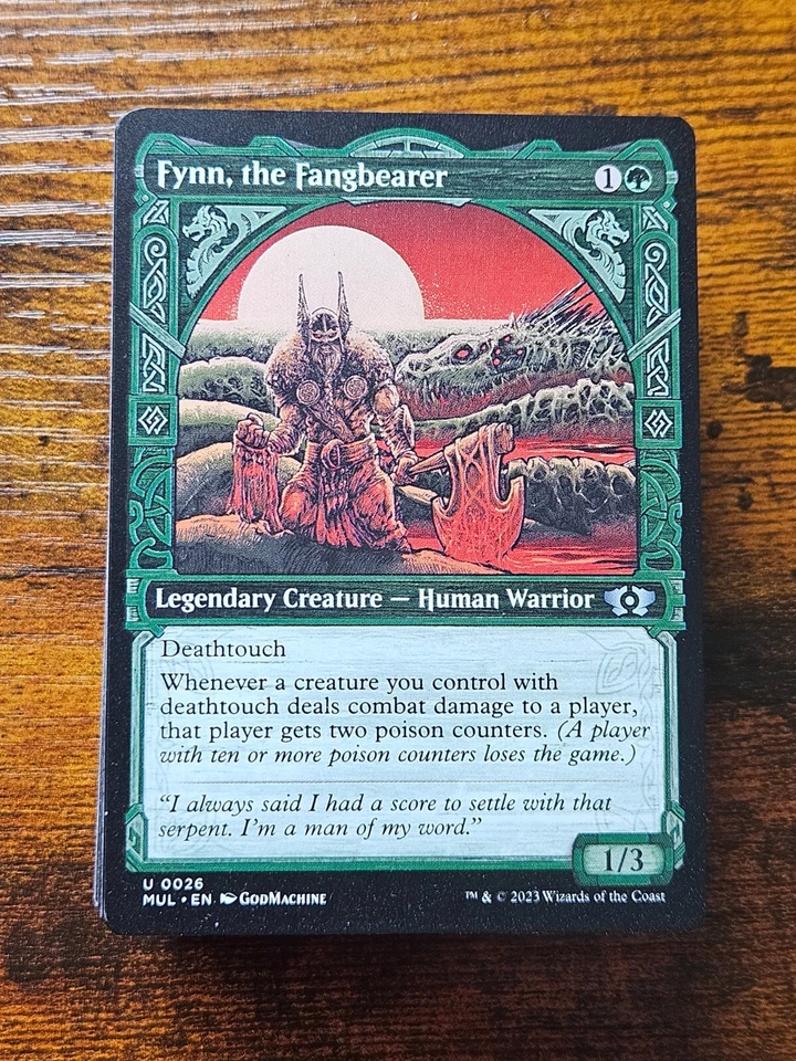 Custom Commander Deck ~ Deathtouch // Infect  ~ Fynn, the Fangbearer ~ EDH Deck - Image 1 of 4