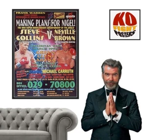 STEVE COLLINS vs. NEVILLE BROWN: Original Onsite Boxing Fight Poster (SHOP) - Bild 1 von 12