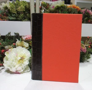 Graphic Image Journal 8" Leather Hardcover 224 Lined Pages Coral - Picture 1 of 9