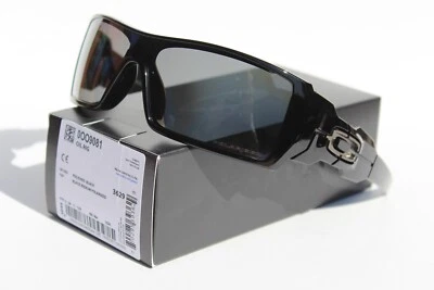 OAKLEY Oil Rig POLARIZED Sunglasses Black/Black Iridium NEW OO9081 26-203 - Image 1 of 4