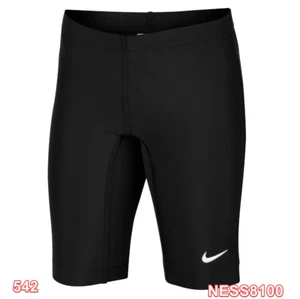 Nike Boys' Solid Swim Jammers Black Kids Swim Wear Swimsuit S (124-135cm)8-9 yrs - Picture 1 of 2