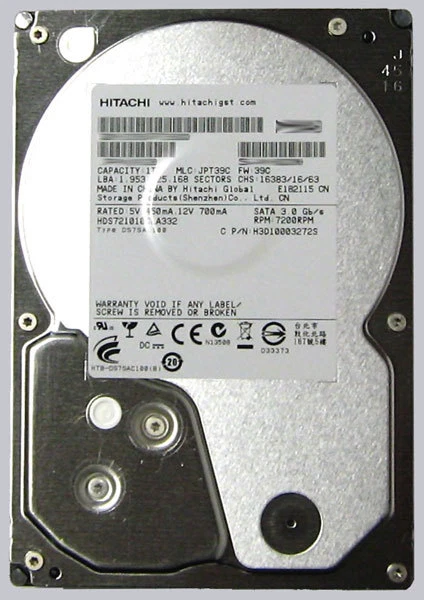  Hitachi HDS722020ALA330 2TB 7200 RPM SATA 3.5" 0F10311 Desktop HDD - Image 1 of 1