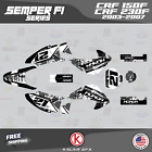 Graphics Kit For Honda Crf150f Crf230f (2003-2007) Semperfi - White