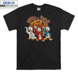 Retro Ducktales Huey Dewey And Louie Hallow Hoodie Tshirt Men Women Unisex AC557 - Picture 1 of 9