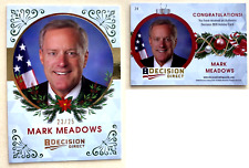 MARK MEADOWS 2020 DECISION HOLIDAY SERIES CARD 24 GOLD FOIL PARALLEL #23/25