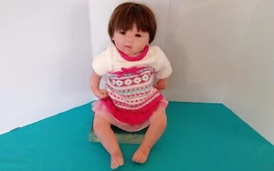 Paradise Galleries Charisma 2016 Weighted Brown Hair Girl Baby Doll 20 in Long - Picture 1 of 22