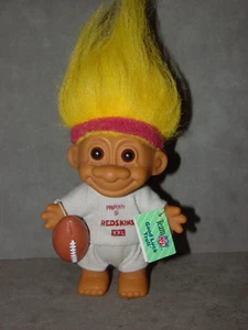 Troll Doll 4 1/2" Russ Redskins Washington NFL  Football - Picture 1 of 1