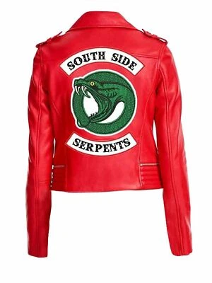 Riverdale Southside Serpents Madelaine Petsch Cheryl Blossom Women Red Jacket - Image 1 of 4
