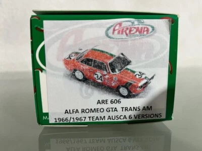 ARENA MODELS 1:43 Alfa Romeo GTA Trans AM Team Ausca 6 version 1966/1967 KIT - Immagine 1 di 2