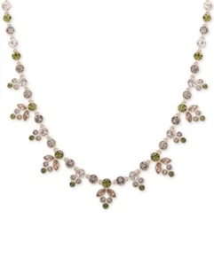 $150 Givenchy gold tone crystal collar necklace GN 623 - Picture 1 of 6