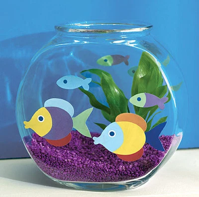 WALLIES FISH wall stickers 25 prepasted decals bathroom decor ocean beach sea - Image 1 of 3