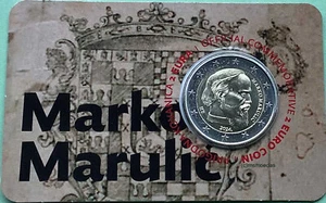 Croazia 2 euro 2024 Marko Marulic CoinCard coin card commemorativa - Foto 1 di 3