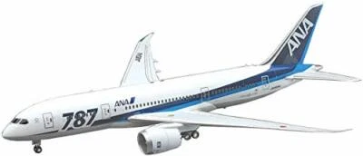 Hasegawa scala 1/200 ANA BOEING 787-8 Jet Airliner Plastic Model Kit 10716 - Immagine 1 di 4