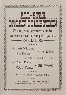 All Star Organ Collection Seven Arrangements by Gospel Organists Music Songbook - Image 1 of 3