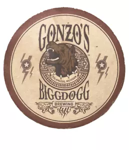 Lot Of 3 Beer Coasters - Gonzo's Biggdogg Brewing Company of Kalamazoo, Michigan - Picture 1 of 3