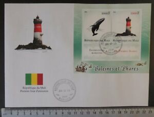 2014 large format FDC whales marine life lighthouses ships galleons flags
