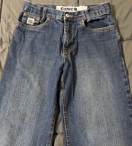 Boys Cinch Western Blue Jeans 16R Cowboy White Label 16 - Picture 1 of 10