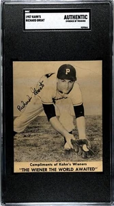 1957 Kahn’s Wieners - Richard Groat Pittsburgh Pirates - SGC Authentic - Bild 1 von 2
