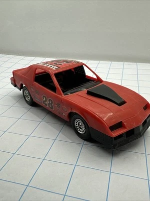 Strombecker toy car chevy camaro 28 made in usa red black 7” X 2.5” - Image 1 of 4