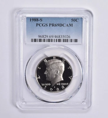 PR69 DCAM 1988-S Kennedy Half Dollar 50c PCGS Blue Lbl *4554 - Image 1 of 4