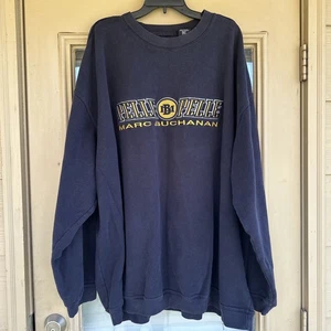 Pelle Pelle Marc Buchanan Sweater Herren 5XL Blau Pulli Bestickt Y2K - Bild 1 von 15