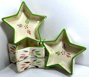 4 Temptations by Tara Star Shaped Baking Serving Bowls that Stack - Picture 1 of 8