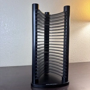 20 CD Tower Rack Holder Organizer Retro Atlantic Black On Black Vintage Y2K - Picture 1 of 10