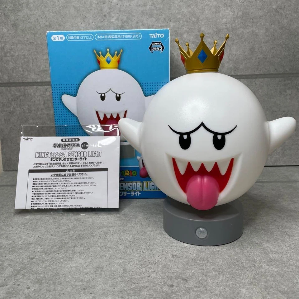 Nintendo King Boo Teresa Japan Figure Sensor Light Taito Prize Super Mario