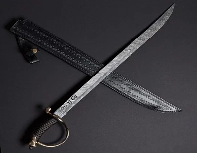 Handforged Persian Arabic Sword Islamic Turkish Ottoman Swords Damascus Steel Hp - Image 1 of 3