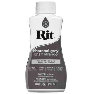 Tinte líquido multiusos Rit, gris carbón, 8 oz Foto 1 de 4