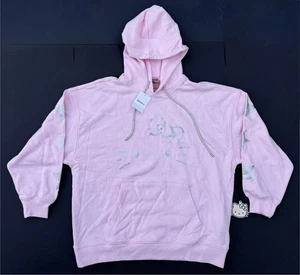 Hello Kitty Forever 21 Hoodie Glitzer Grafik rosa 50. Jubiläum Größe 1X - Bild 1 von 8