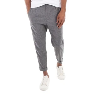 Hugo Boss Tapered-Fit Stretch Flannel Trousers - Picture 1 of 6
