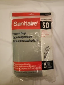 (1 Package Of 5) Eureka Sanitaire SD Allergen Filtration Vacuum Bags 63262B - Picture 1 of 4