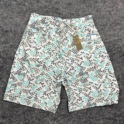 LRG Shorts Mens 34 White Trees Cargo Baggy Lifted Research Group Skater Hip Hop - Image 1 of 4