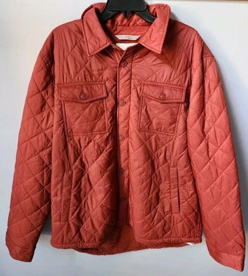 The Normal Brand Men's Quilted Sherpa Lined Shacket/Jacket Scarlet Size XL New - Image 1 of 4