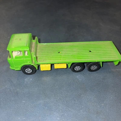 Camión Matchbox Super Kings DAF K-13/20 1971 de colección plataforma verde fundido a presión Foto 1 de 4