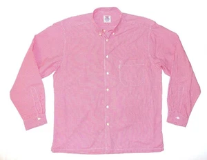 LEVI'S - Men's Vintage Gingham Checked Shirt - Large - Red White Regular Fit - Picture 1 of 5