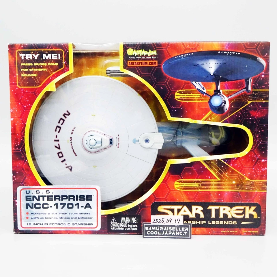 Art Asylum Star Trek Electronic USS Enterprise Ncc-1701-a 16 Inch Starship R8