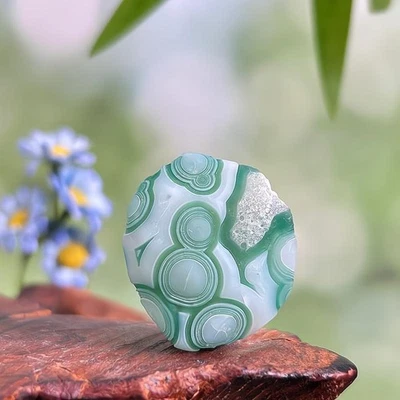 Natürliches China Innere Mongolei Gobi Auge Achat Präparat - Bild 1 von 2