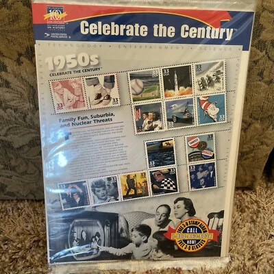 1998 Scott #3187 33c Celebrate the Century 1950s - Sheet of 15 MNH OG - Image 1 of 3