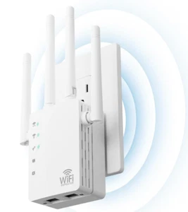 Extensor WiFi con puerto Ethernet, cubre hasta 13888 pies cuadrados y 150+ dispositivos, WiF - Imagen 1 de 8