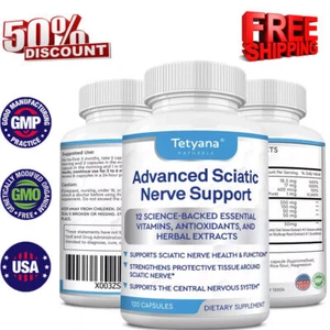 Advanced Sciatic Nerve Support Relief: Alpha Lipoic Acid Vitamin, Benfotiamine - Picture 1 of 9